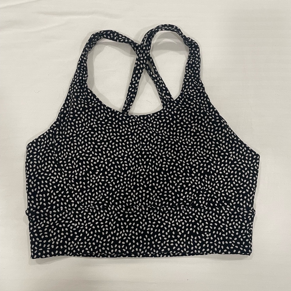 M BuffBunny Rosa Sports Bra Black Bossy Print